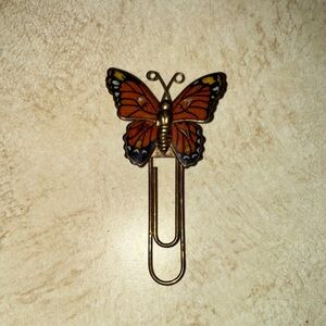 Elegant Butterfly Paper Clip Bookmark